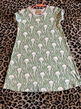 The Beaufort Bonnet Company Polly Play  Green and White Golf Dress